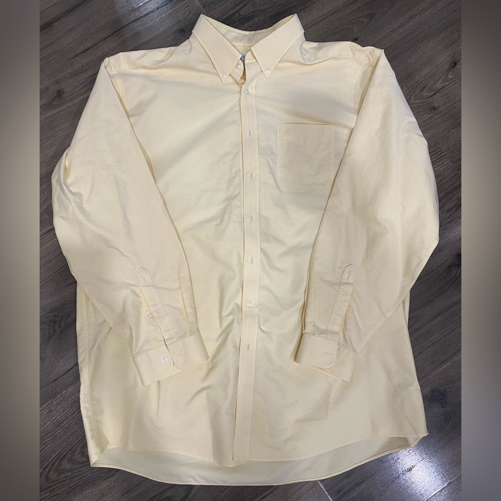L.L.Bean Mens Wrinkle Free Button Down Size 18x36